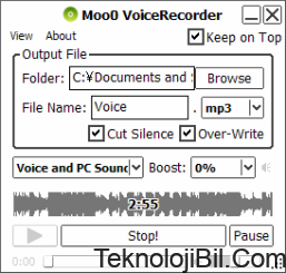 Bilgisayarda Ses Kaydetme Programı Türkçe Windows 10/8/7/XP/Vista