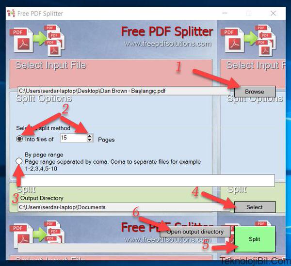 PDF Nasıl Bölünür Ücretsiz PDF Bölme Programı
