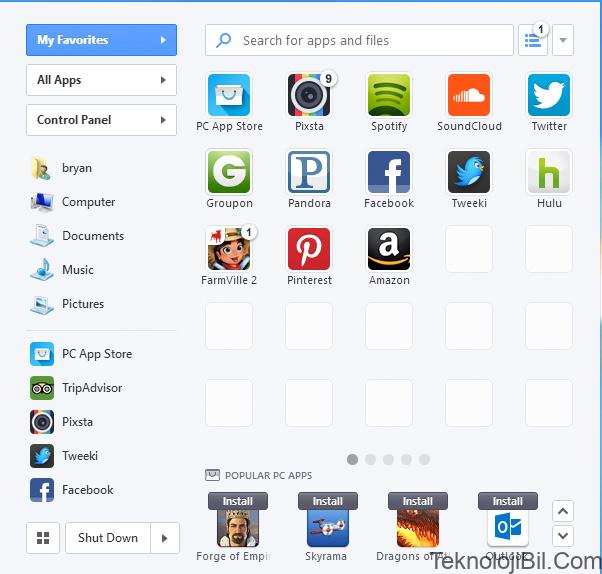 Organize your apps, files, and websites from the Windows 8 Start Menu
