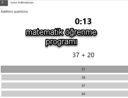 matematik öğrenme programı6