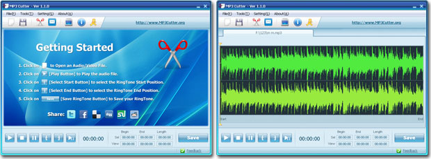 MP3 Kesici Ekran Görüntüsü